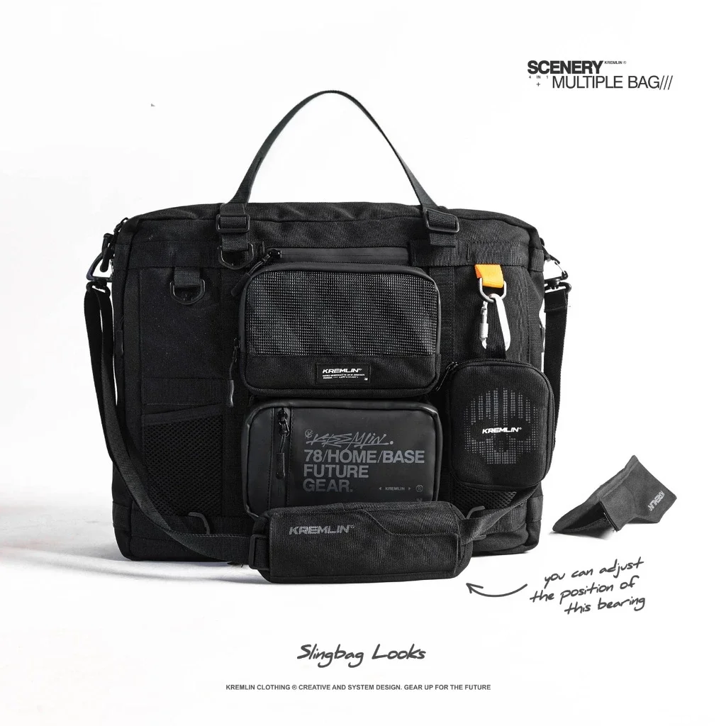 Kremlin Scenery - Multiple Bag 4 In 1 Hand Totebag Backpack Slingbag image 4