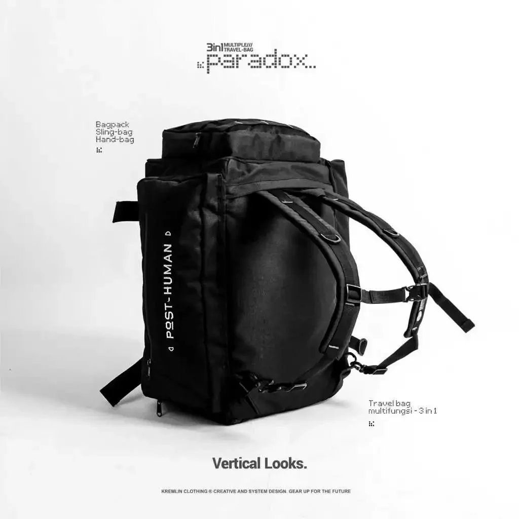 Kremlin Paradox - Multiple Duffle Travel Bag 3 In 1 Techwear image 4