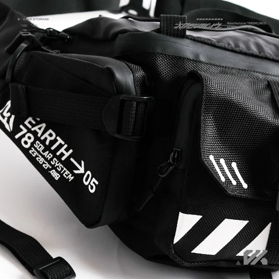 Kremlin Cyrax Black - Waistbag Double Strap Sling image 2