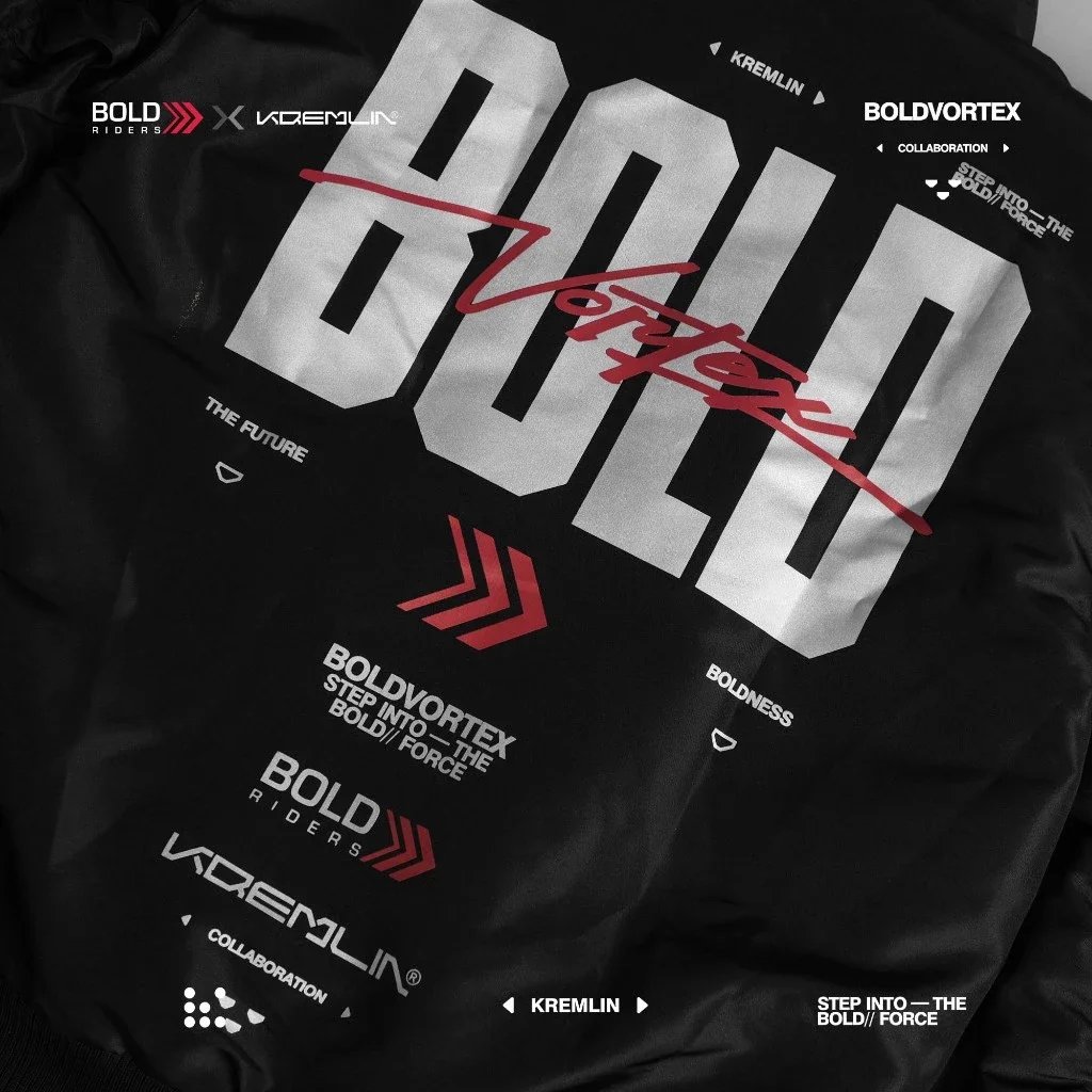 Kremlin X Bold Riders - Bold Vortex Bomber Jacket image 3