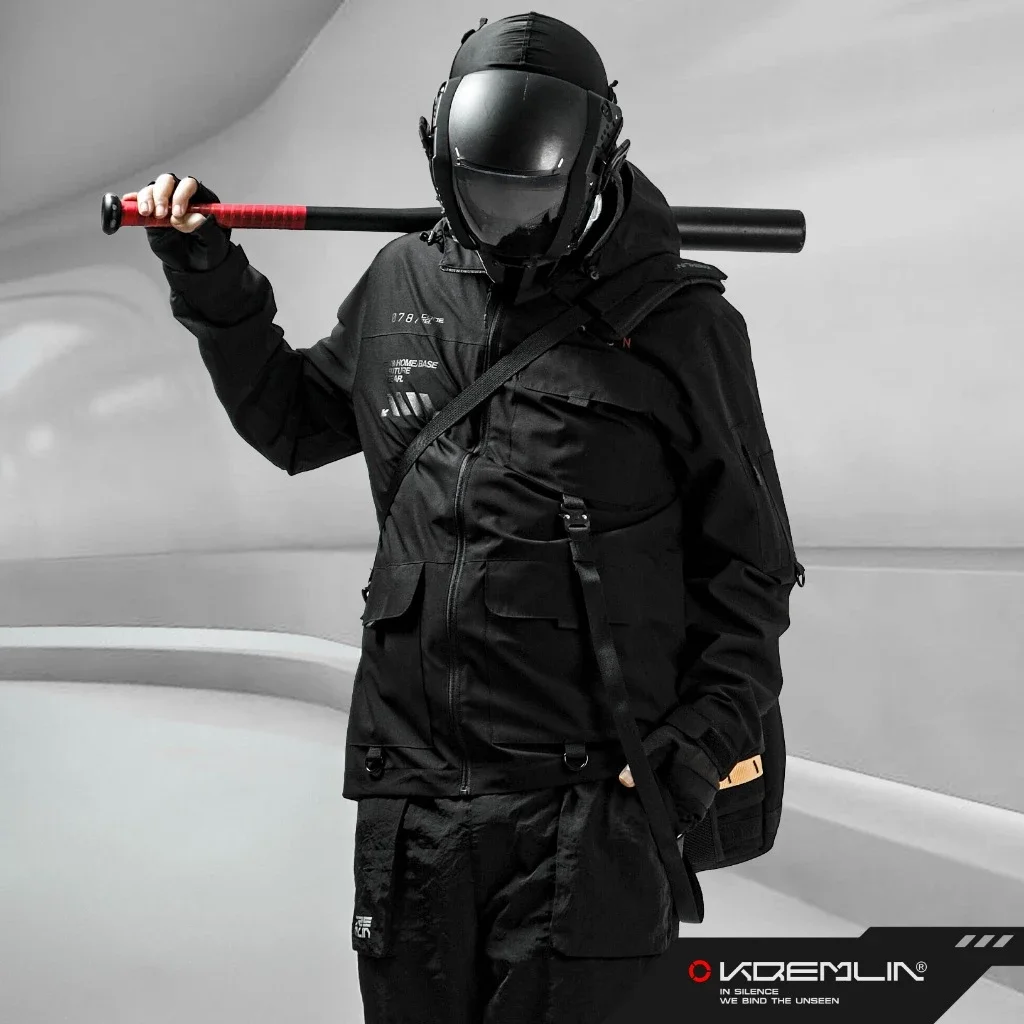 Kremlin Trance - Jacket Techwear Windbreaker Black image 3