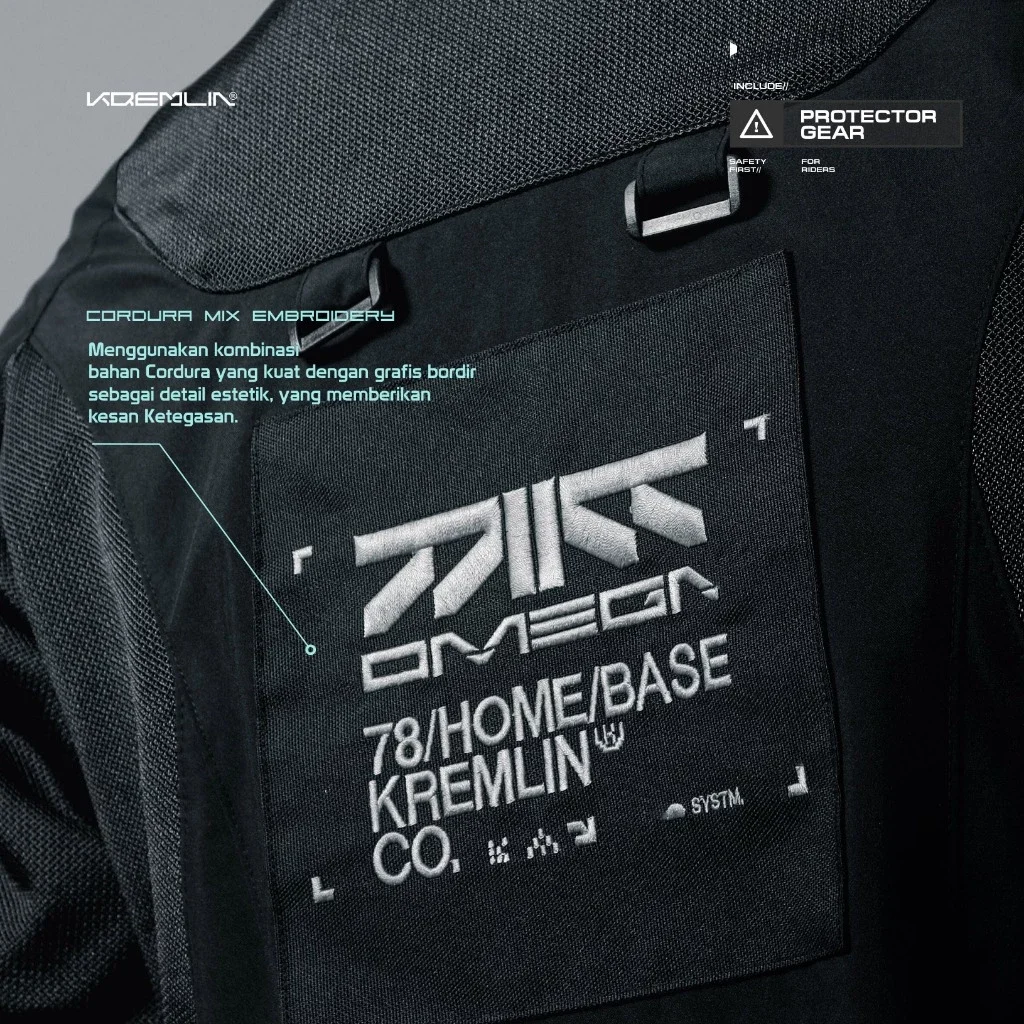 Kremlin Omega - Modular Biker Outdoor Cyber jacket Black image 4