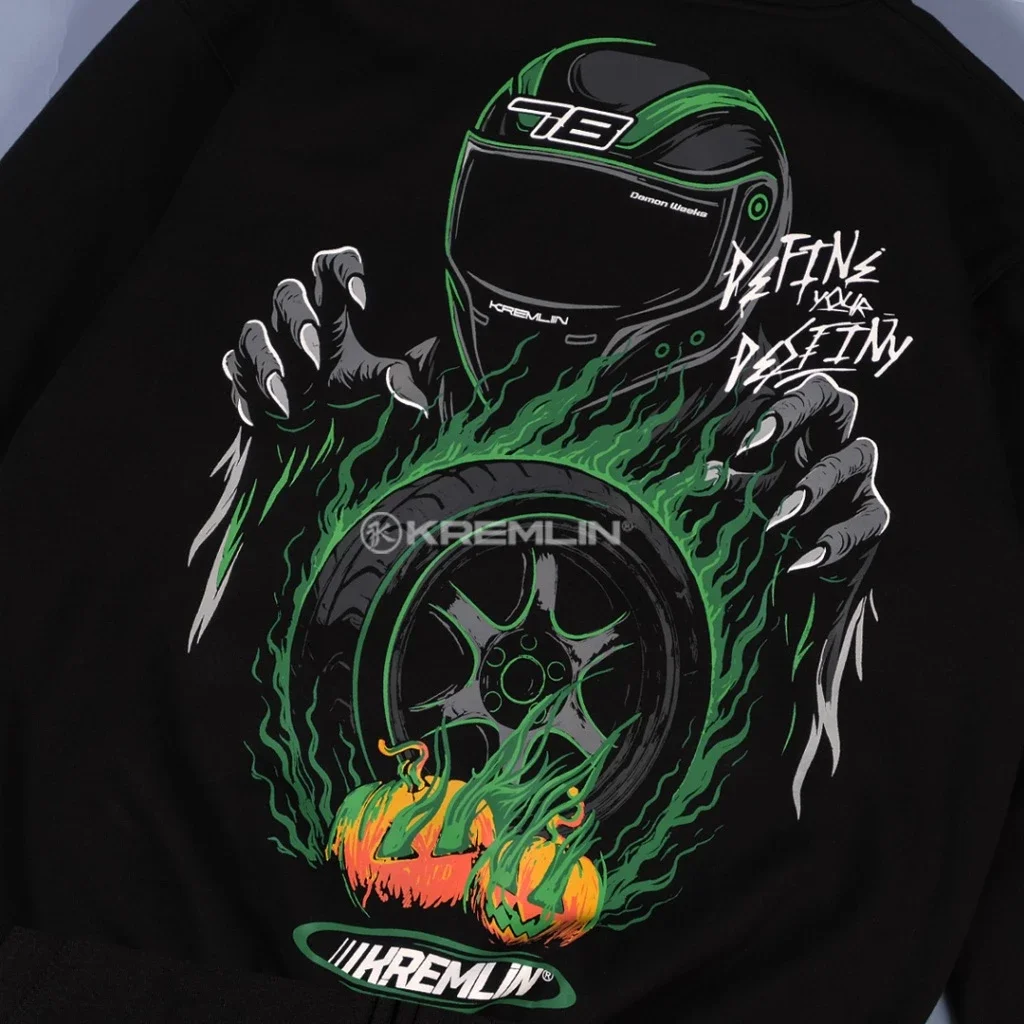 Kremlin Pumpkin - Zipper Hoodie Halloween Racing image 6