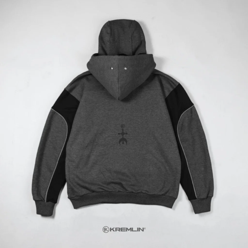 Kremlin - Eclipse Balaclava Zipper Hoodie Darkpoetic Series | Misty Gray image 2