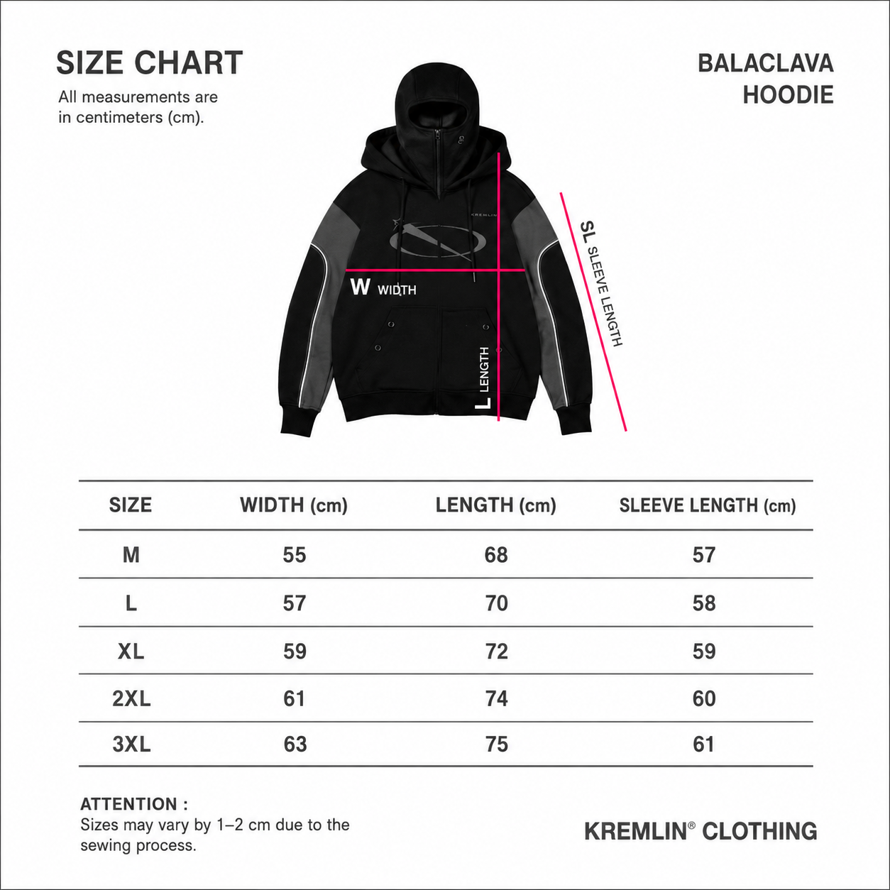 Kremlin - Eclipse Balaclava Zipper Hoodie Darkpoetic Series | Misty Gray image 7