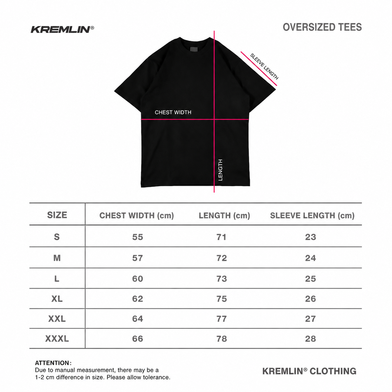 KREMLIN T-Shirt Oversized Fit Black - Anime xpremiental - Maxima image 5