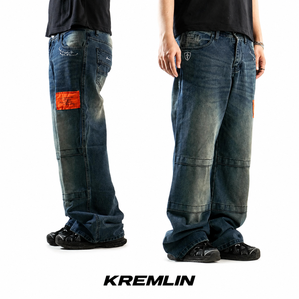 KREMLIN Loose Denim Wash Jeans - BLODIA | Blue