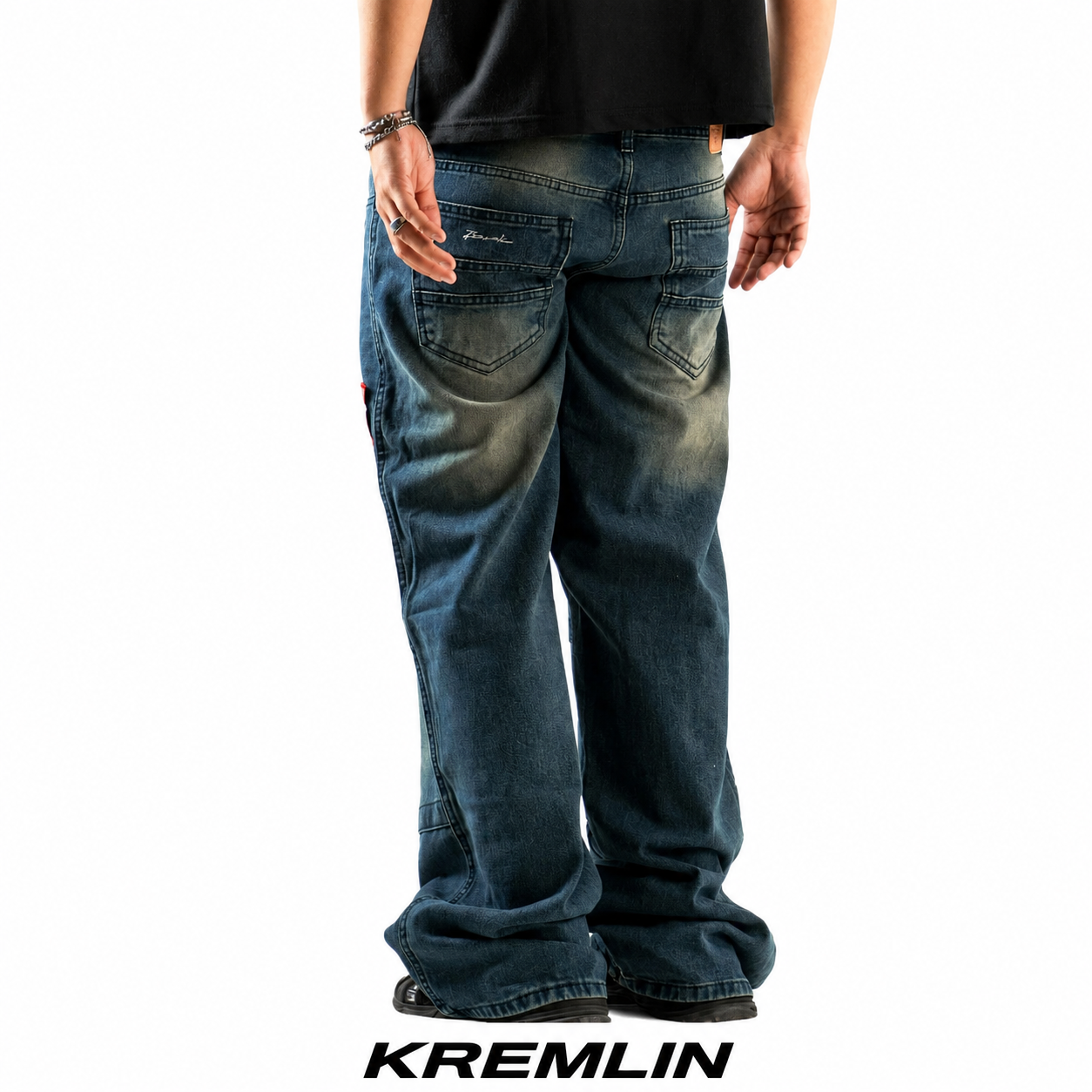 KREMLIN Loose Denim Wash Jeans - BLODIA | Blue image 2