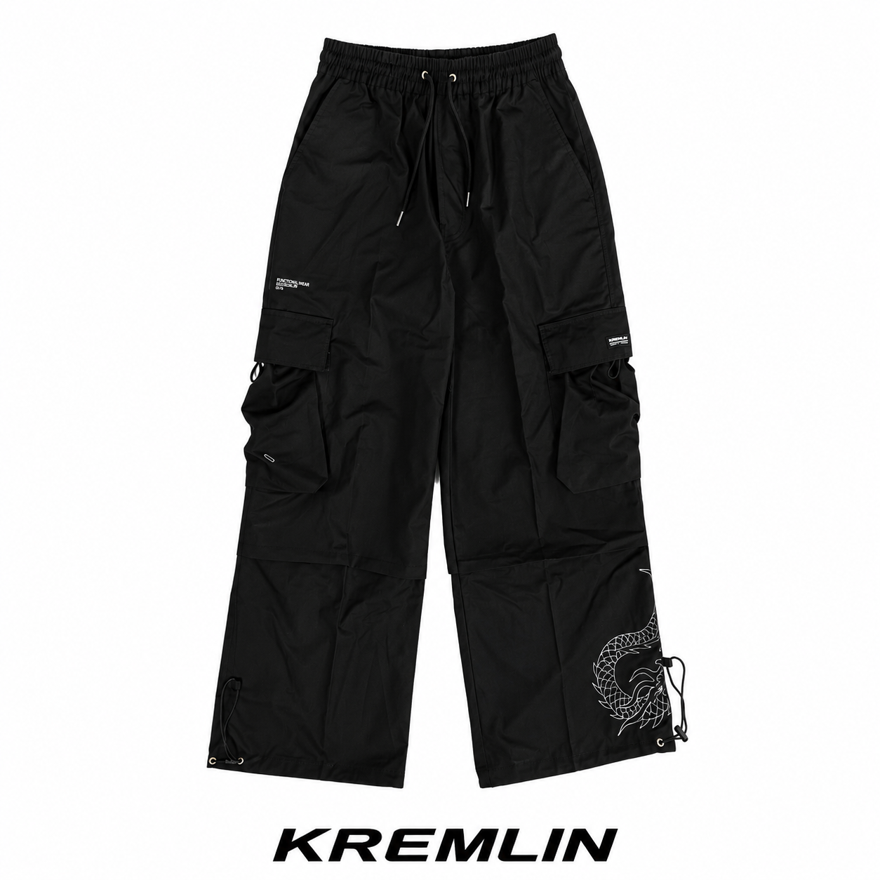 KREMLIN Loose Pants Long Dragon Techwear Cargo Pants - STEGO image 2
