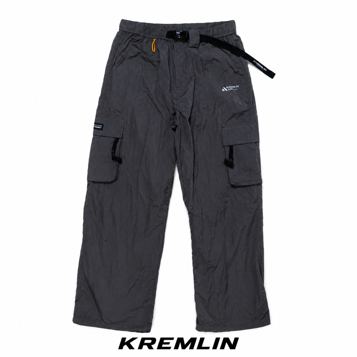 KREMLIN Long Cargo Nylon Crinkle Dark Grey - Chronos image 2