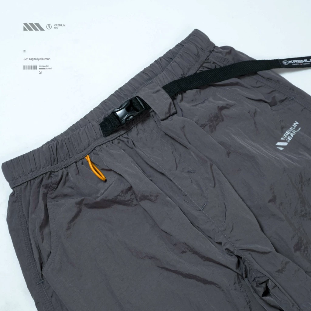 KREMLIN Long Cargo Nylon Crinkle Dark Grey - Chronos image 5