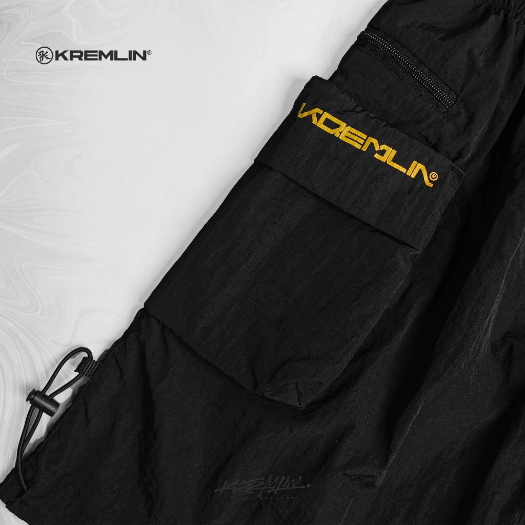 KREMLIN Techwear Crinkle Nylon Short Cargo Pants - WISDOM image 4