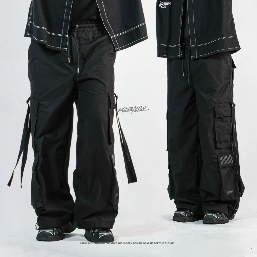 KREMLIN Loose Pants Long Streetwear Cargo Pants - PARANOID image 5