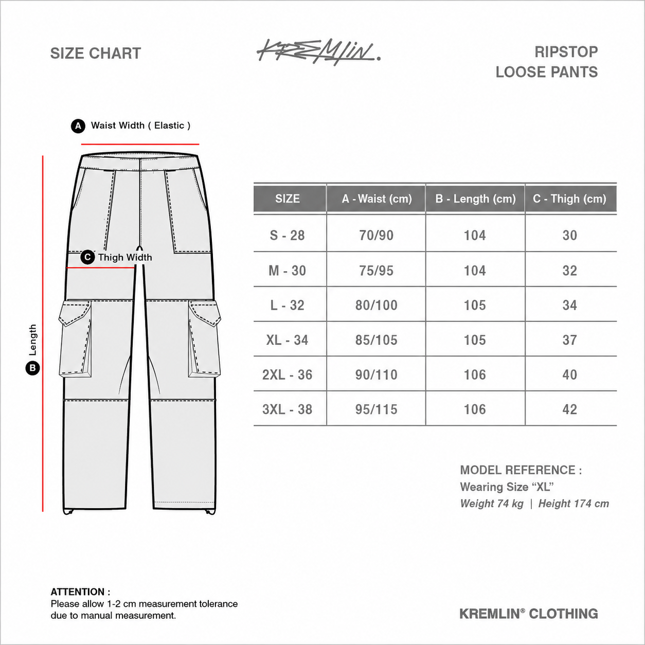 KREMLIN Loose Pants Long Streetwear Cargo Pants - PARANOID image 6