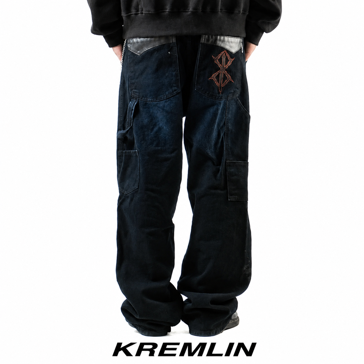 KREMLIN Loose Denim Wash Jeans - KILLING | Blue image 2