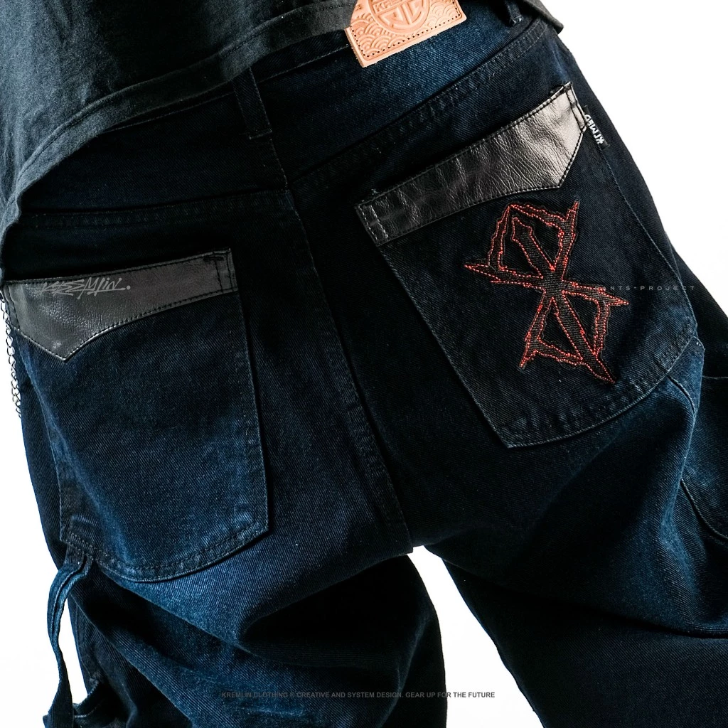 KREMLIN Loose Denim Wash Jeans - KILLING | Blue image 4
