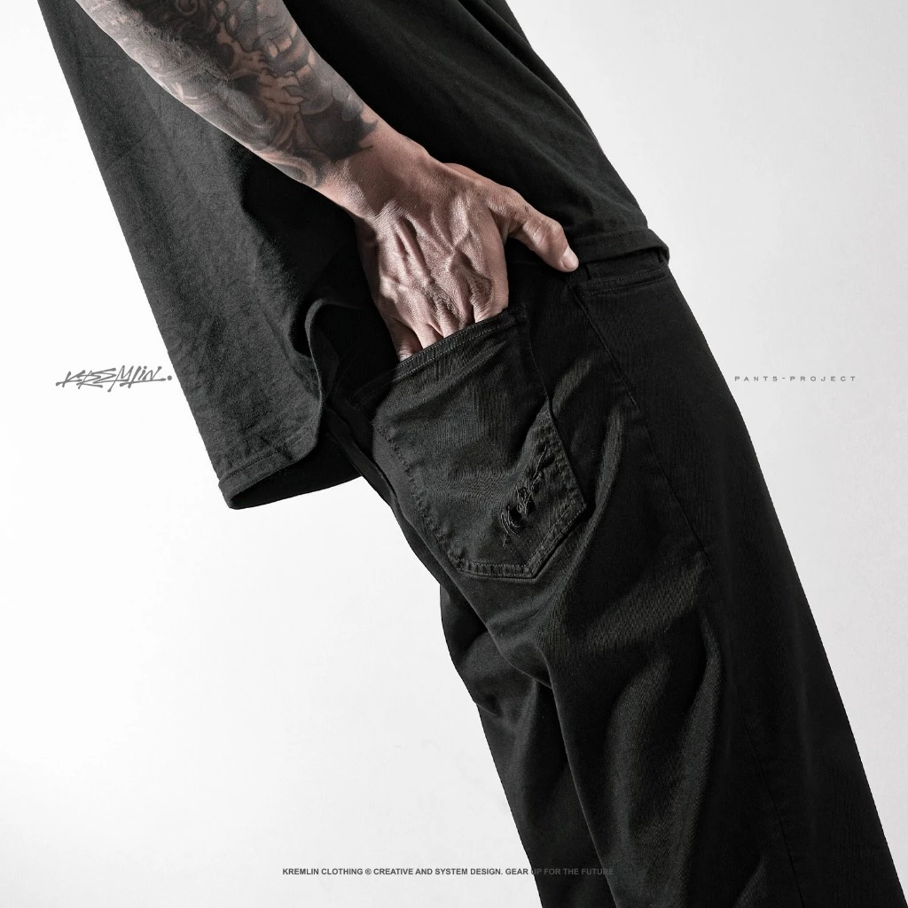 KREMLIN Pure Black Denim Wash Jeans - Signature image 4