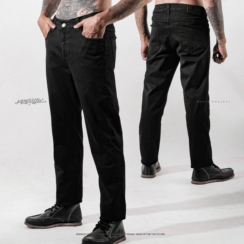 KREMLIN Pure Black Denim Wash Jeans - Signature image 6