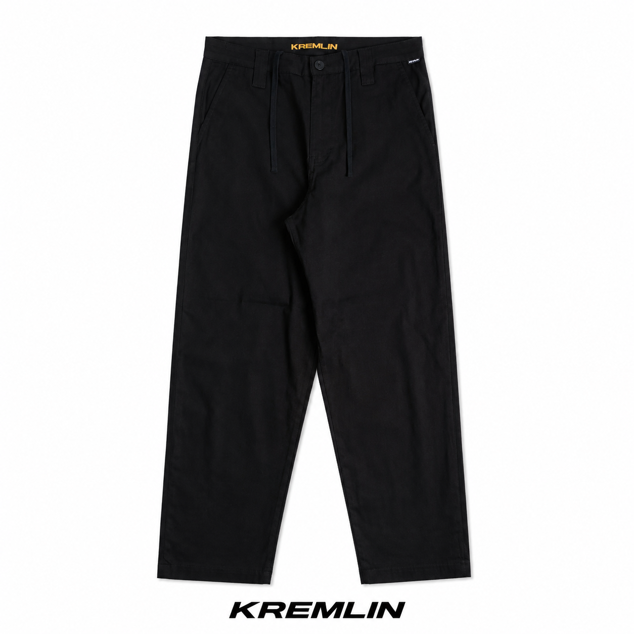 KREMLIN Chino Loose Fit Baggy Long Pants - Bumble | Black image 2