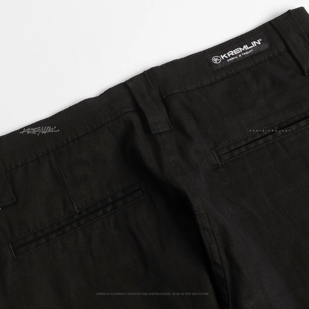 KREMLIN Chino Loose Fit Baggy Long Pants - Bumble | Black image 3