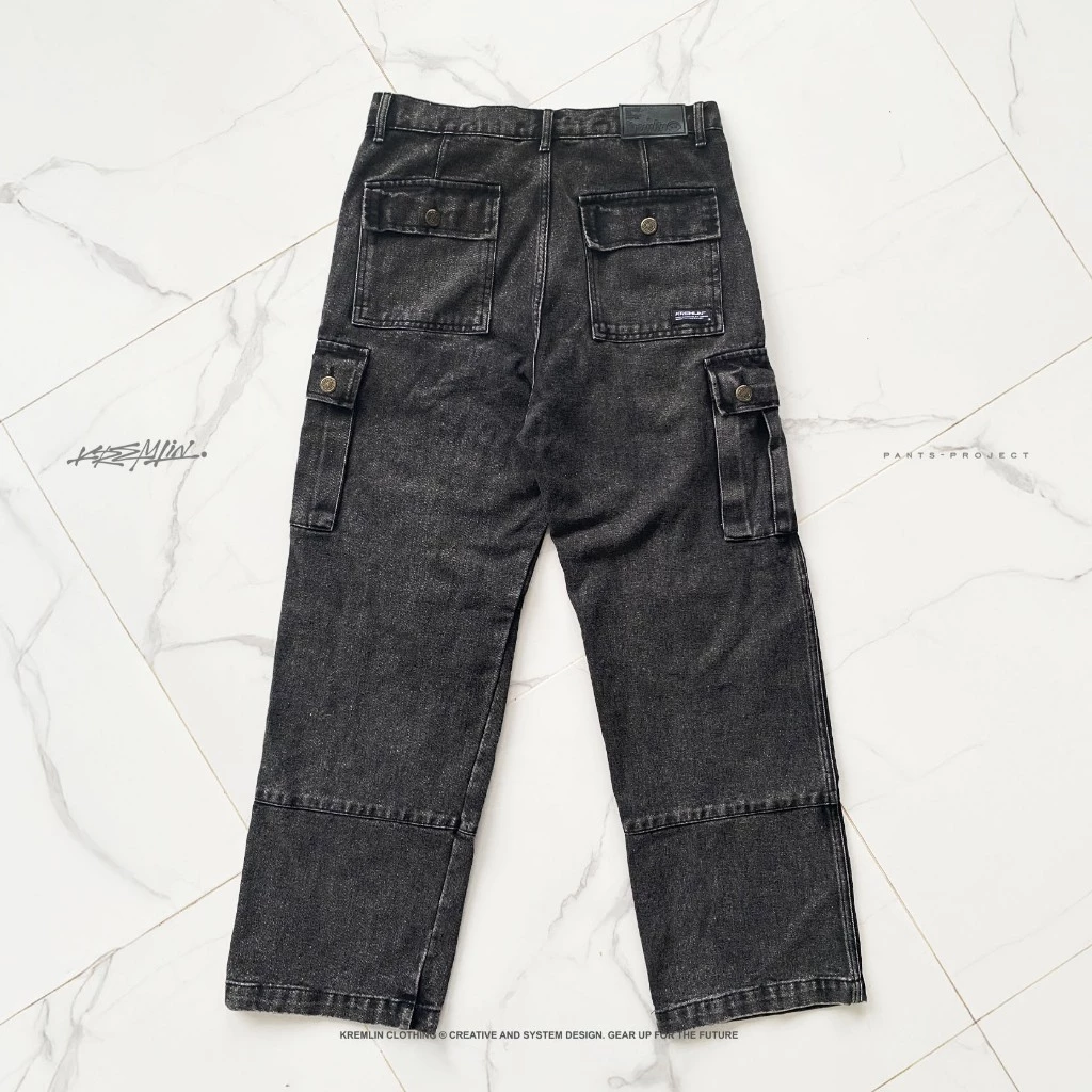 KREMLIN Urban Jeans Cargo Denim Wash Premium Pants - NOMAD image 2