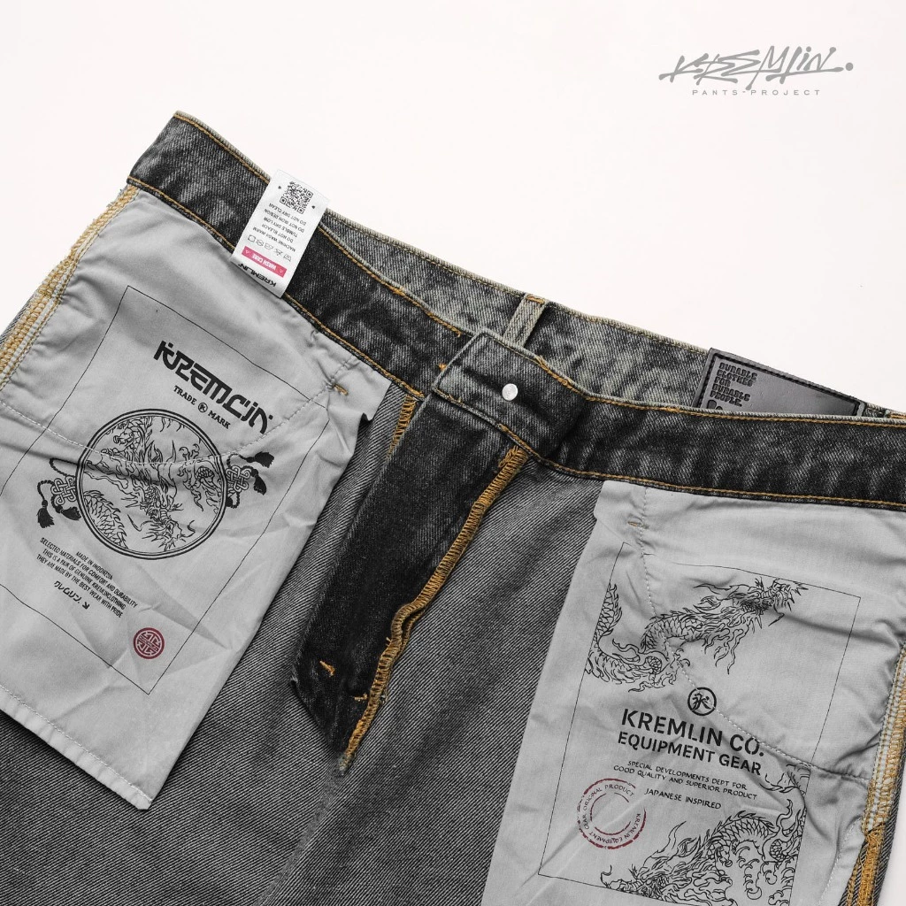 KREMLIN Urban Jeans Cargo Denim Wash Premium Pants - NOMAD image 4