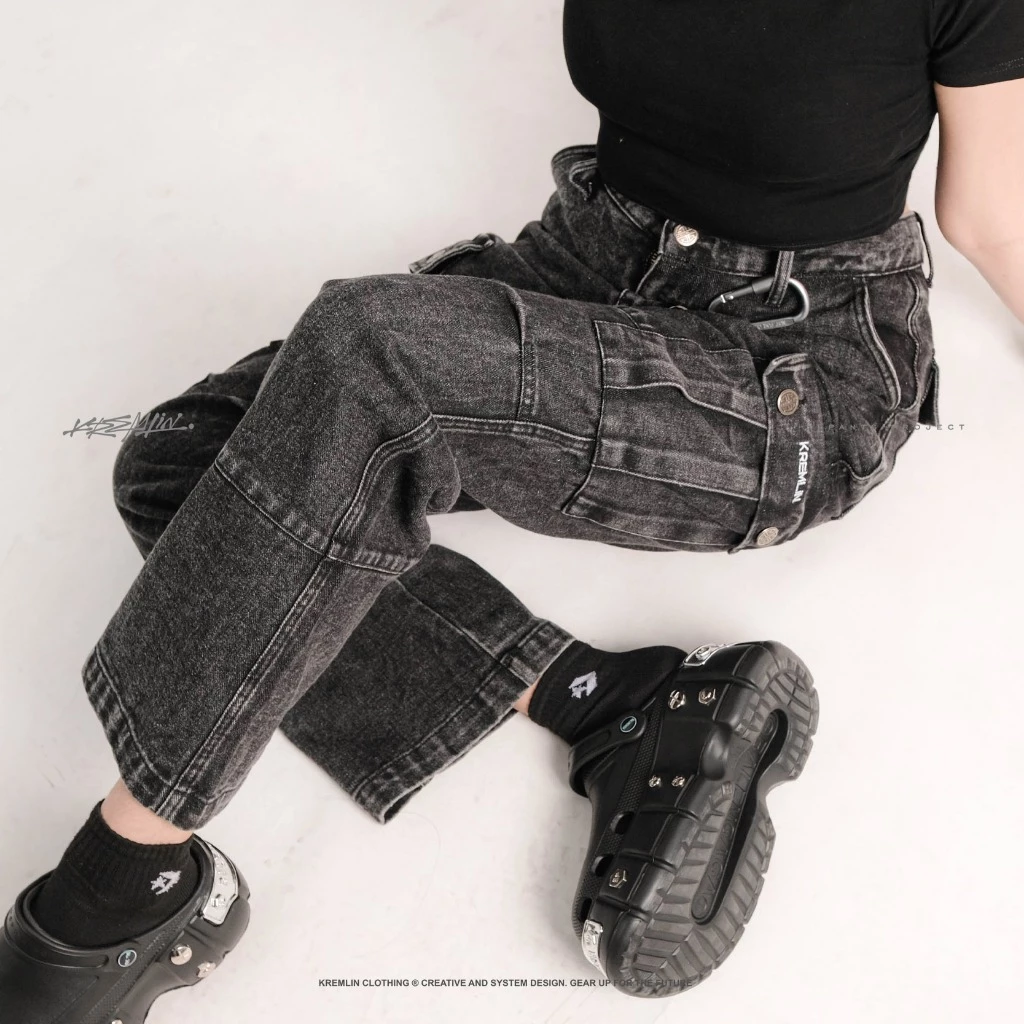 KREMLIN Urban Jeans Cargo Denim Wash Premium Pants - NOMAD image 6