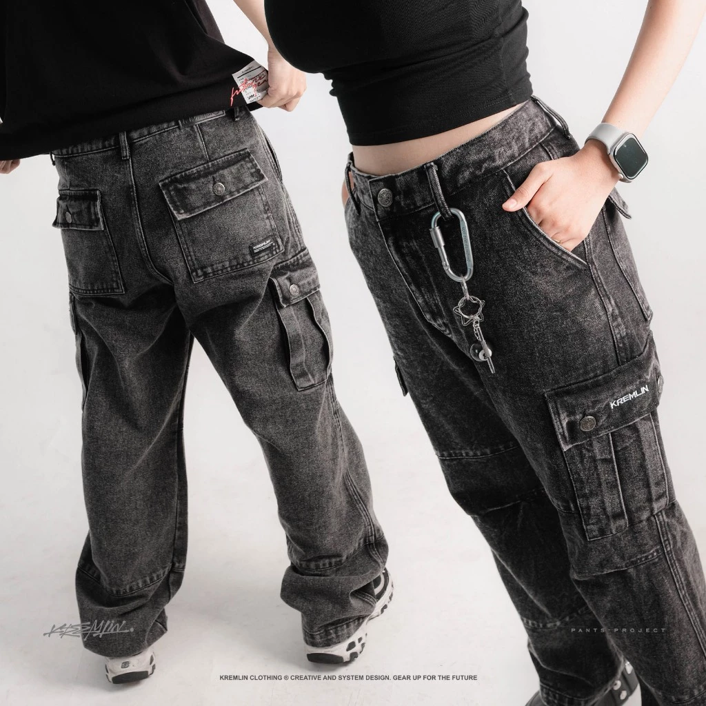 KREMLIN Urban Jeans Cargo Denim Wash Premium Pants - NOMAD image 7