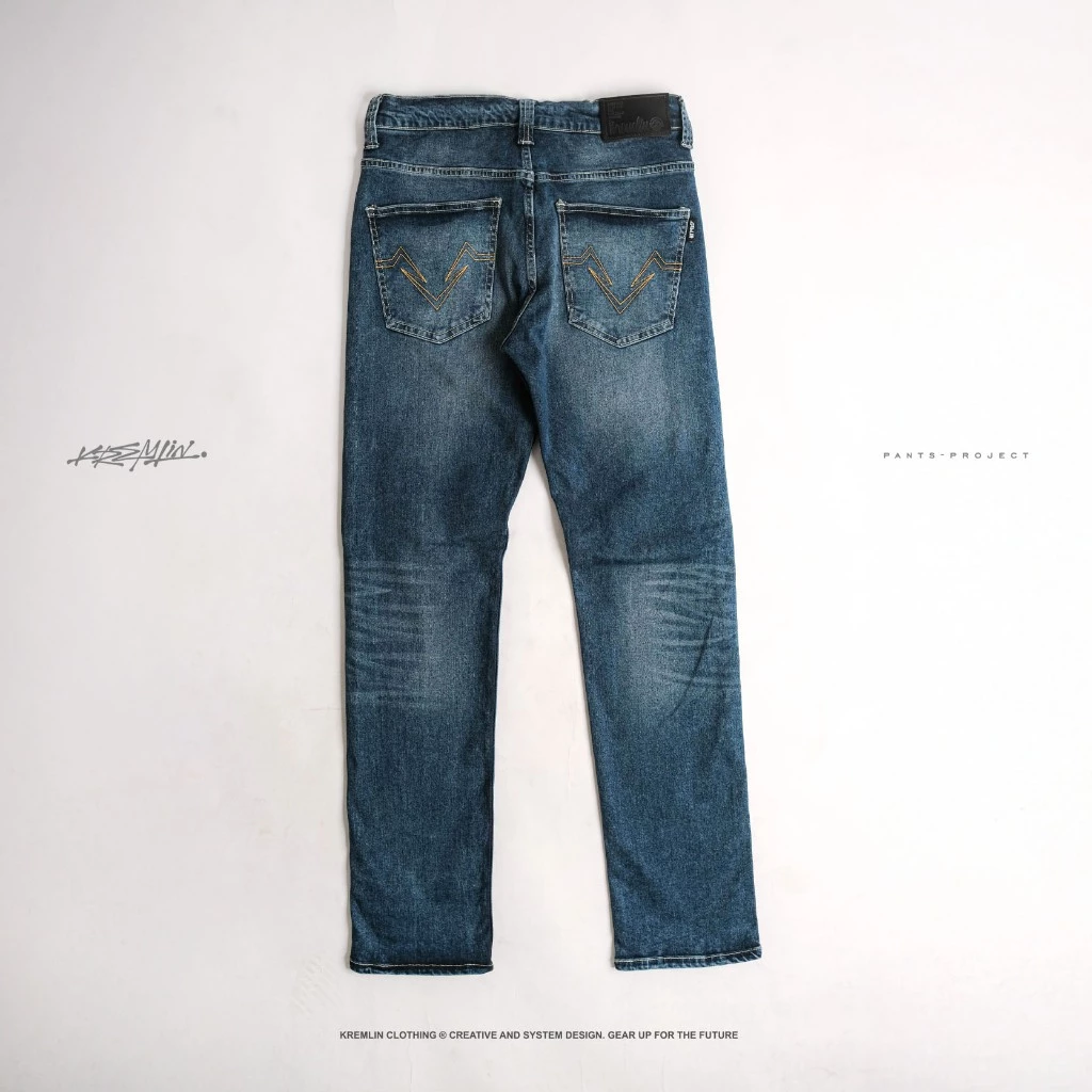 KREMLIN Slim Fit Jeans Ripped Denim Wash Sky Blue - Nairobi image 4