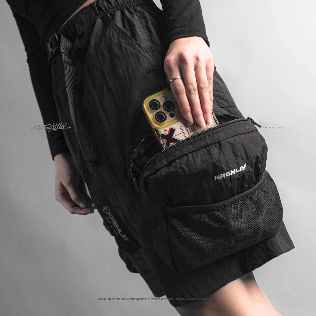 KREMLIN Short Cargo Pants Cringkle Nylon Trousers - JUMPER image 6