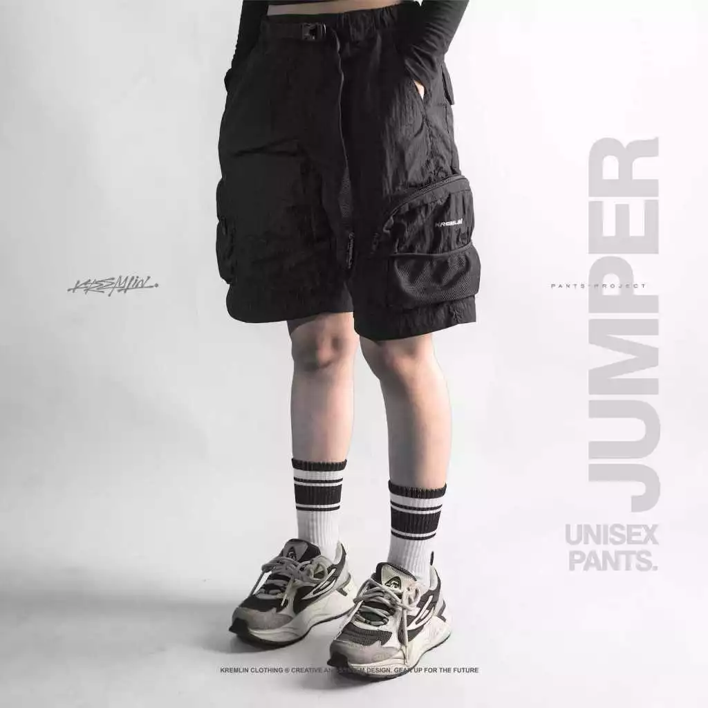KREMLIN Short Cargo Pants Cringkle Nylon Trousers - JUMPER image 8