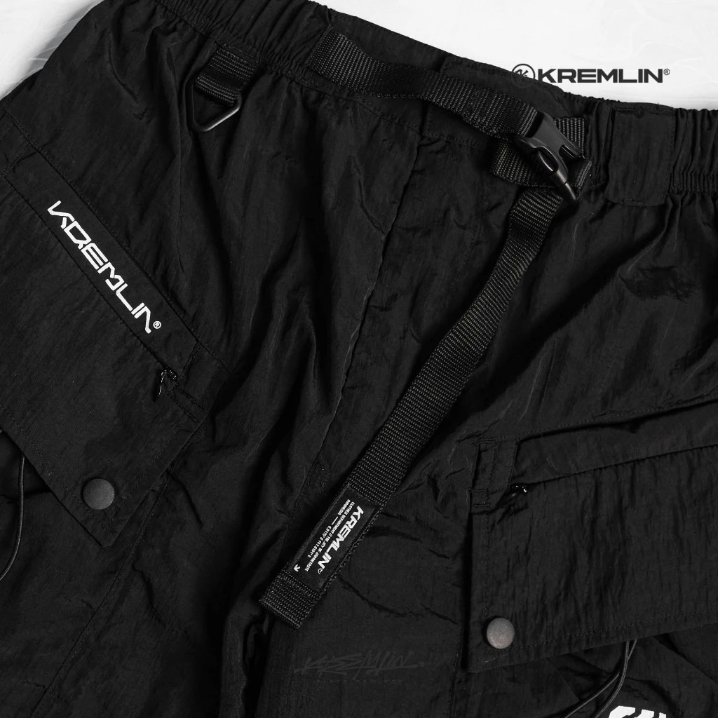 KREMLIN Short Cargo Pants Nylon Cringkle Techwear Trousers - HYDRA image 3