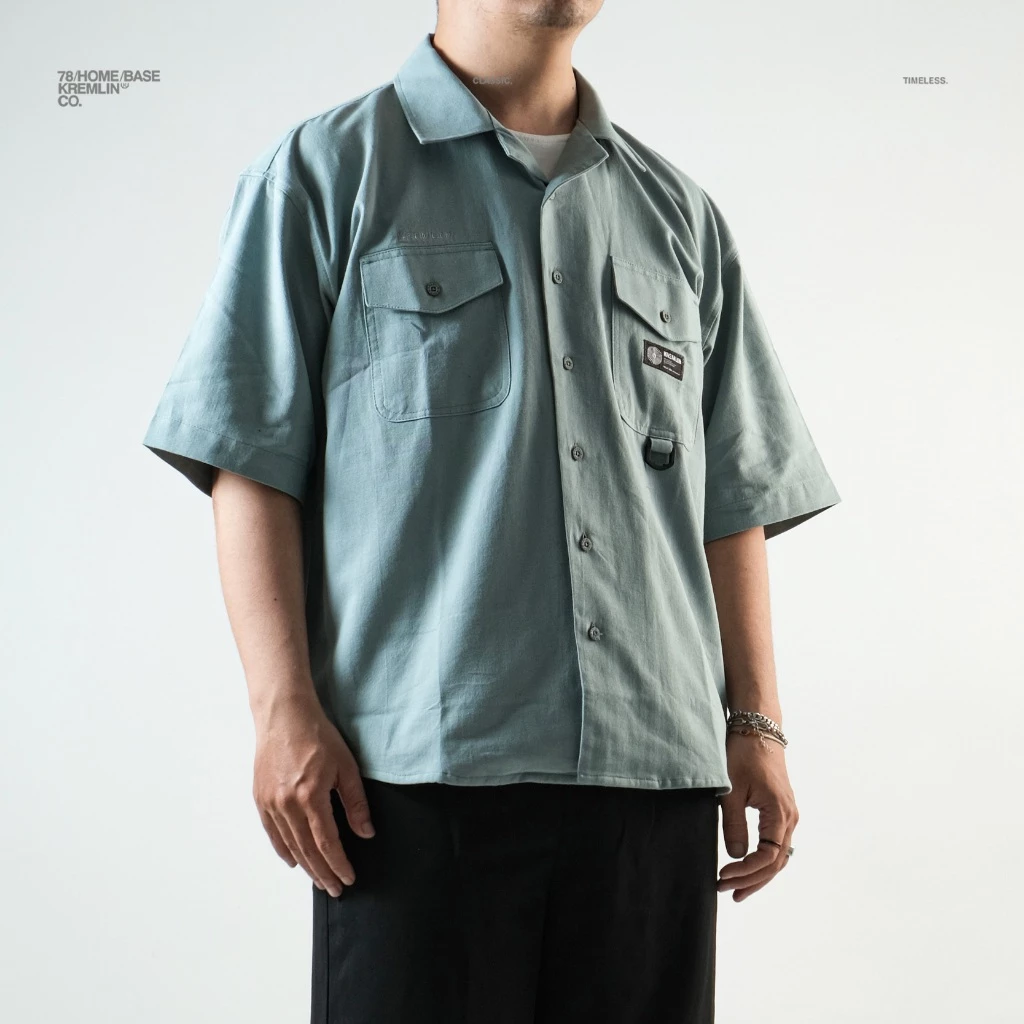 KREMLIN Short Sleeve Shirt Oversized - Nour | Sage image 7