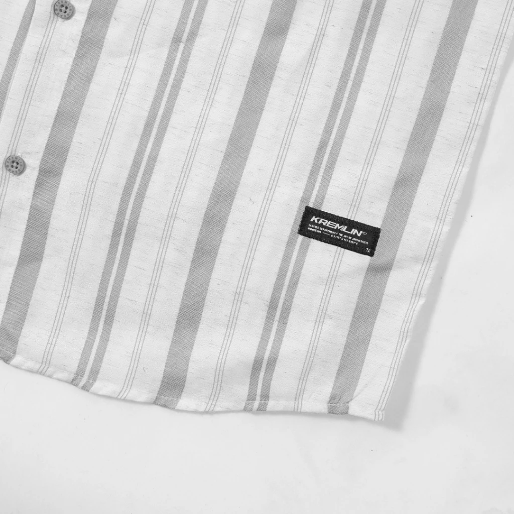 KREMLIN Regular Fit Pinstripe Shirt - Oasis | Grey image 3