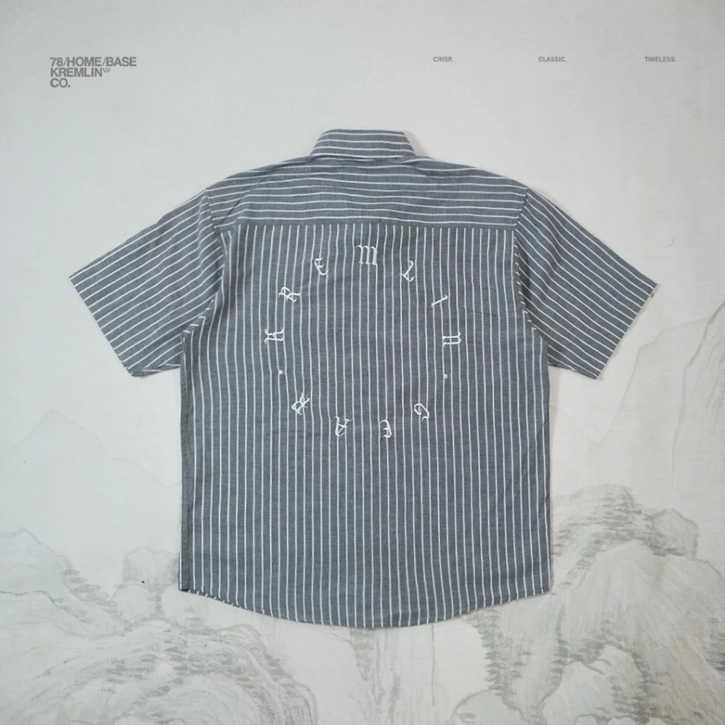 KREMLIN Regular Fit Pinstripe Shirt - EDO | Black image 4