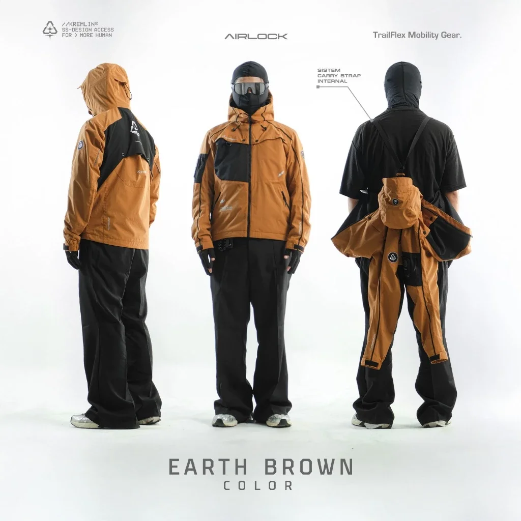 KREMLIN Jacket Modular Windbreaker Gorpcore 4 Colors - AIRLOCK image 4