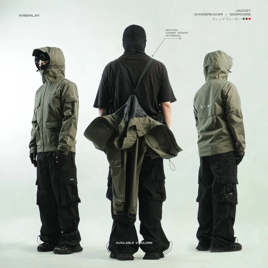 KREMLIN Jacket Windbreaker Gorpcore Outerwear 3 Colors - TROOPER image 6