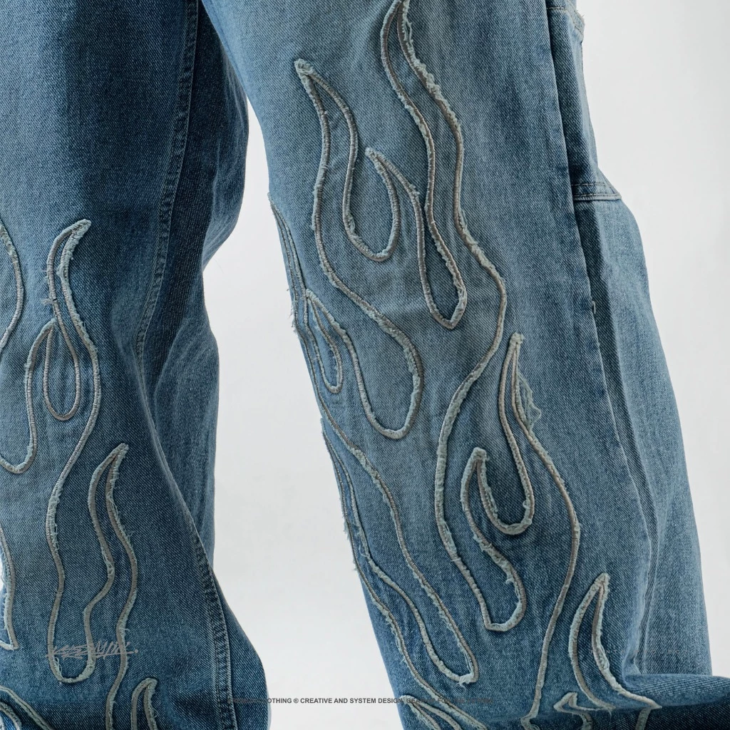 KREMLIN Loose Fit Denim Jeans Sky Blue Wash - BLAME image 6