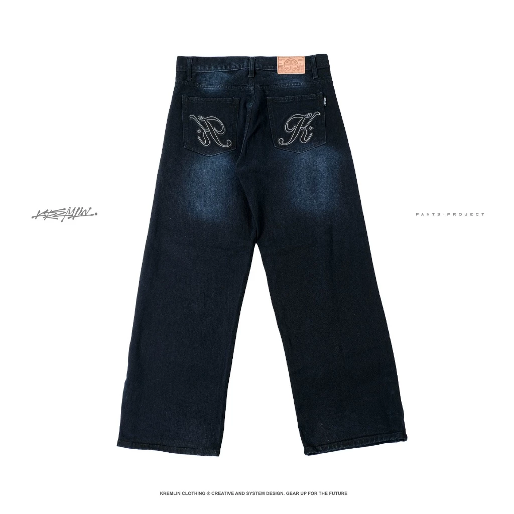 KREMLIN Loose Fit Denim Jeans Dark Blue Wash - VAULT image 3