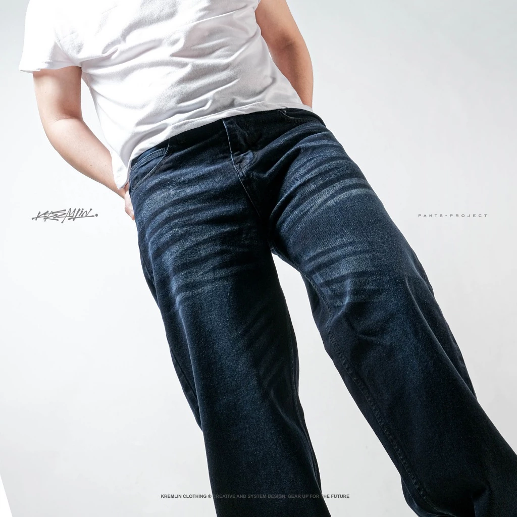 KREMLIN Loose Fit Denim Jeans Dark Blue Wash - VAULT image 4