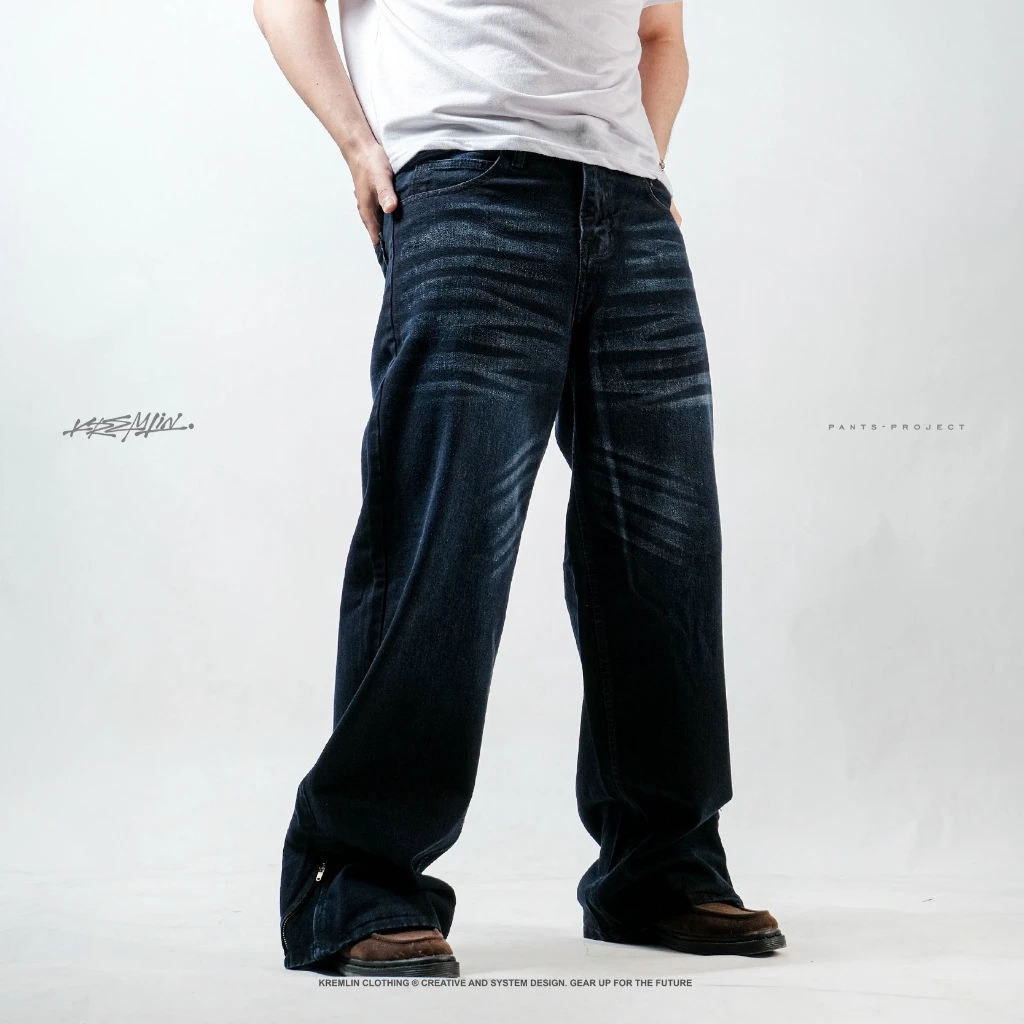 KREMLIN Loose Fit Denim Jeans Dark Blue Wash - VAULT image 7