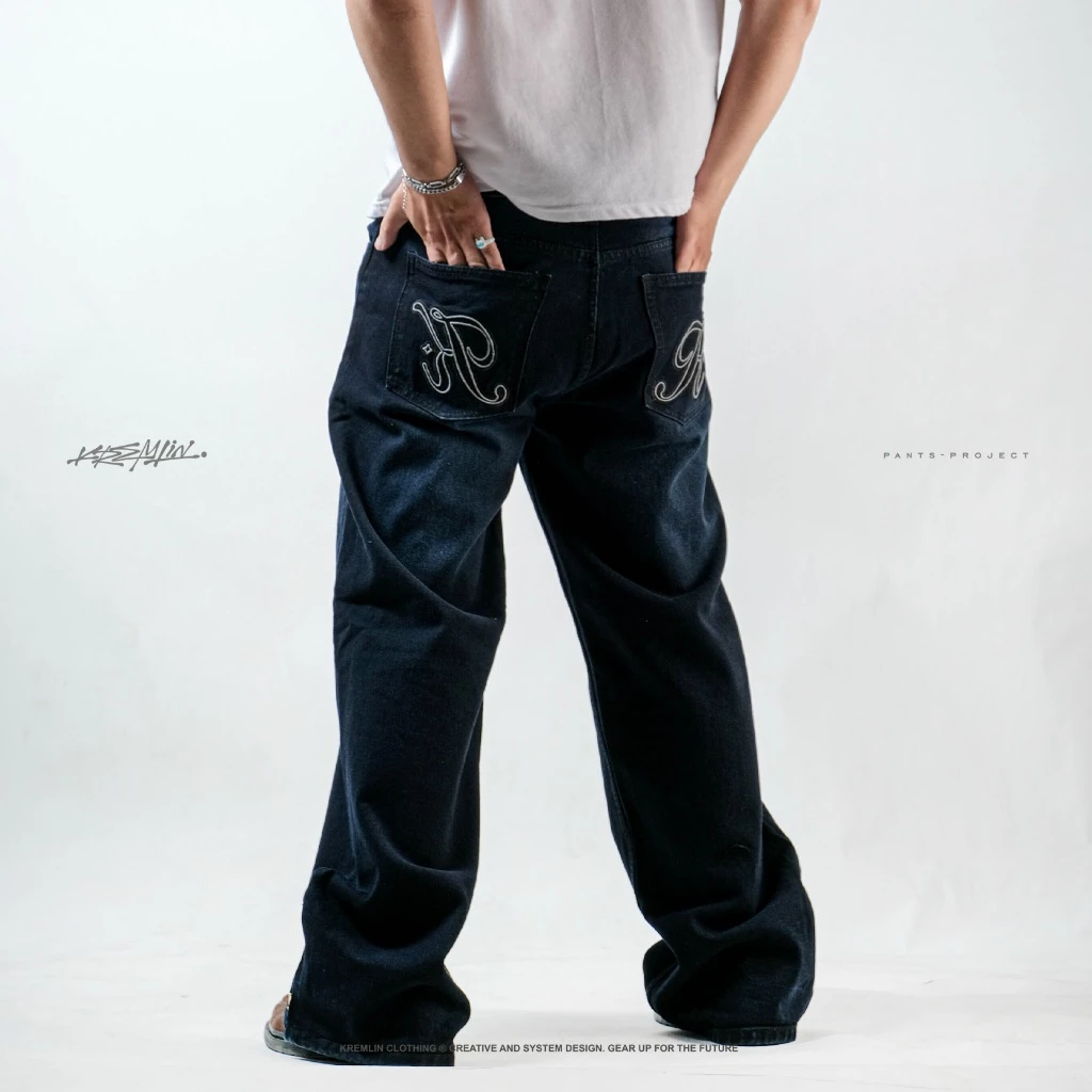 KREMLIN Loose Fit Denim Jeans Dark Blue Wash - VAULT image 8