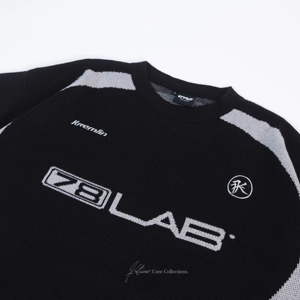 KREMLIN Future Racing Knit Crewneck - Lunar image 4