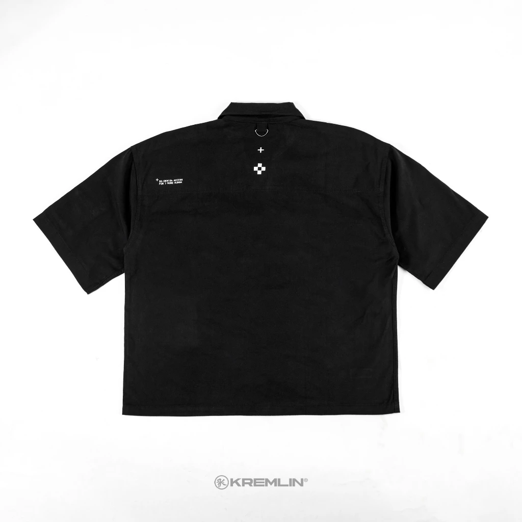 KREMLIN Short Sleeve Boxy Fit Shirt - TALOS | Black image 2