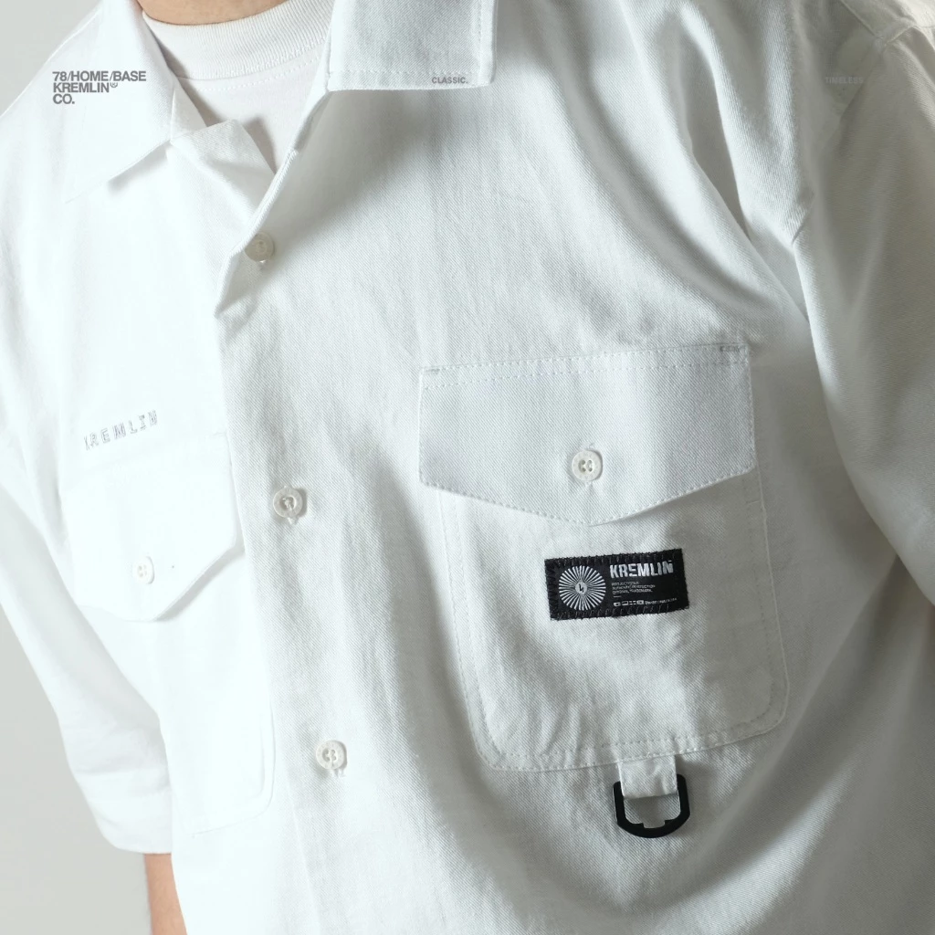 KREMLIN Short Sleeve Shirt Oversized - Nour | Broken White image 2
