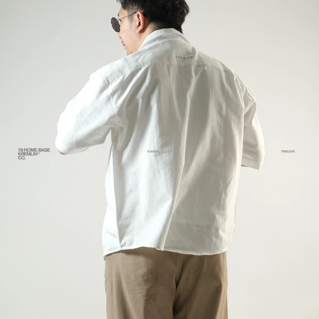 KREMLIN Short Sleeve Shirt Oversized - Nour | Broken White image 5