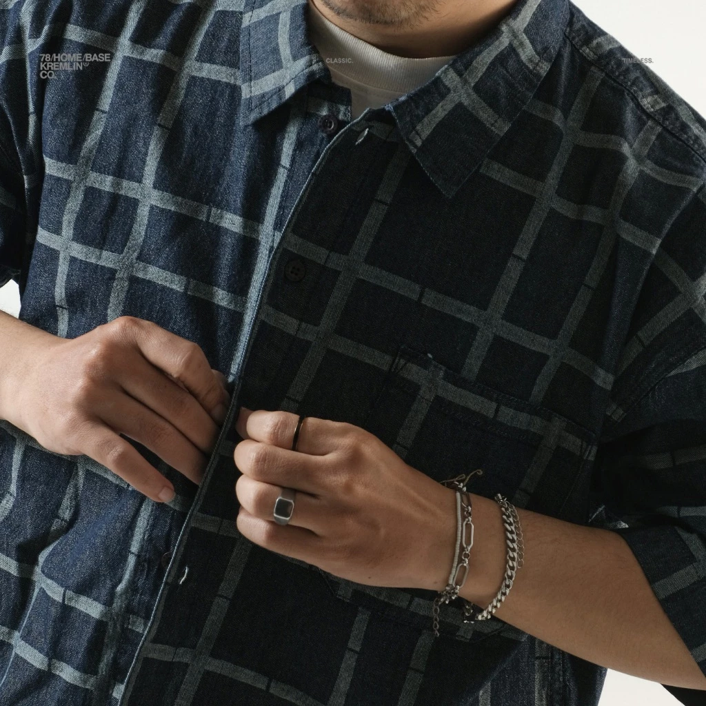 KREMLIN Navy Striped Shirt Oversized - Yamato image 3