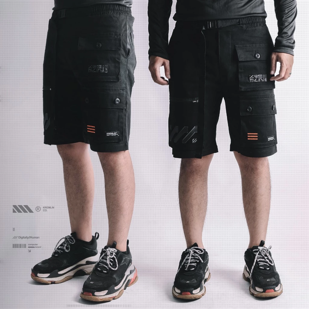 KREMLIN Short Cargo Multi pocket Techwear pants - LOADER image 4
