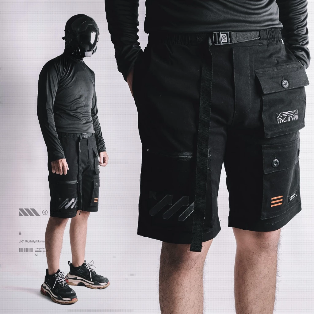 KREMLIN Short Cargo Multi pocket Techwear pants - LOADER image 3