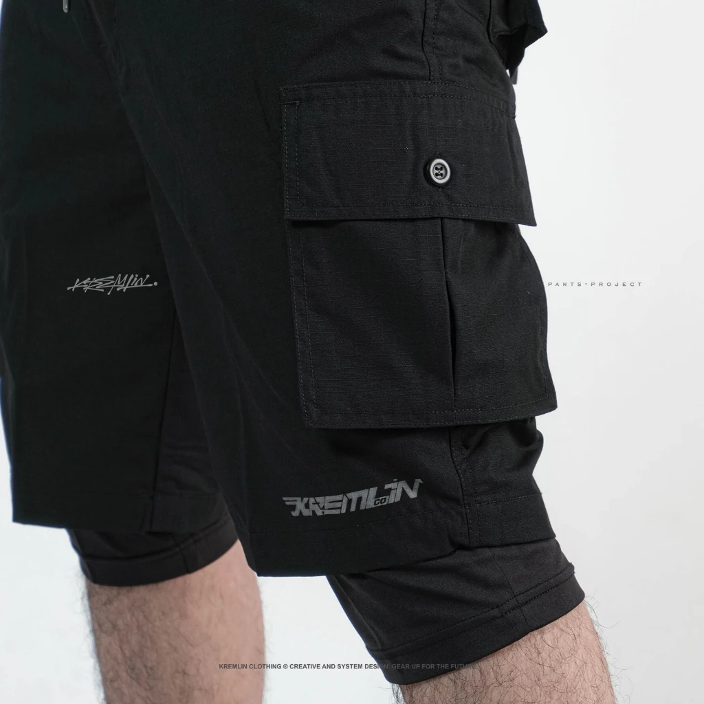 KREMLIN Cargo Shorts with Spandex Base Layer - STRIDER image 3